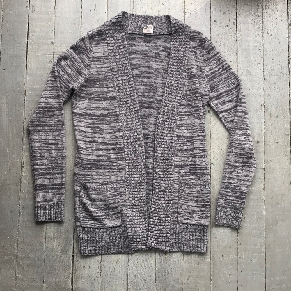 Essentials by Full Tilt Open Cardigan Gray blend women’s size large